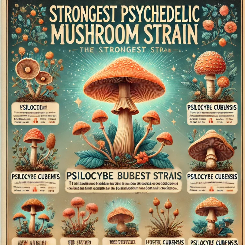 What is the strongest psychedelic mushroom strain