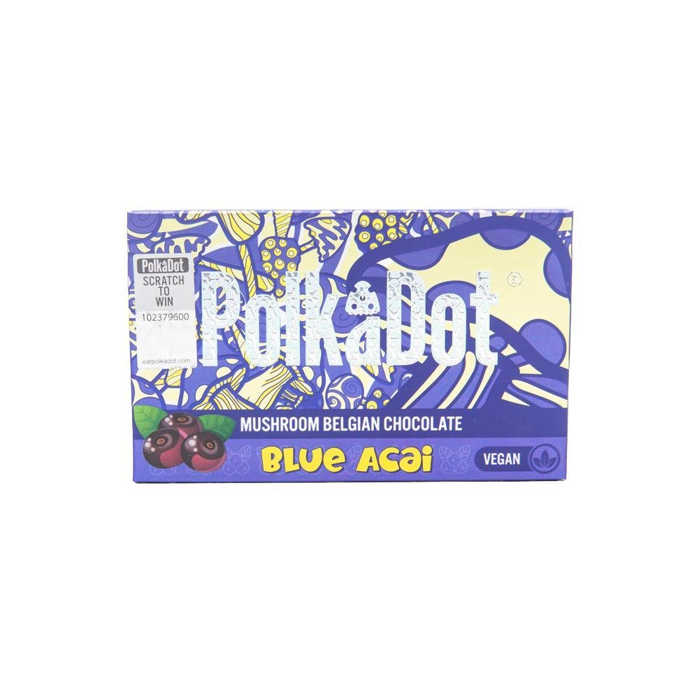 Polkadot Blue Acai Chocolate Bar Polkadot Blue Acai Chocolate Bar