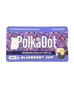 Polkadot blåbärssylt-tryfflar