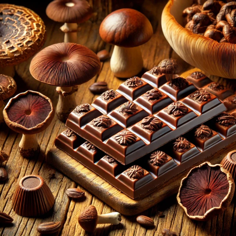 Mushroom chocolate bars