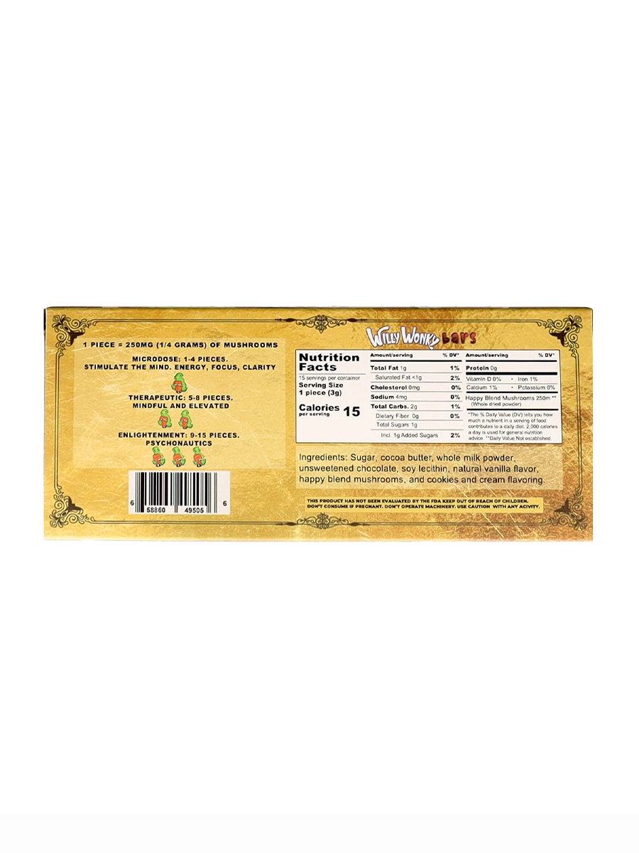 Cookies & Cream Willy Wonky Happy Blend Bars Cookies & Cream Willy Wonky Happy Blend Bars